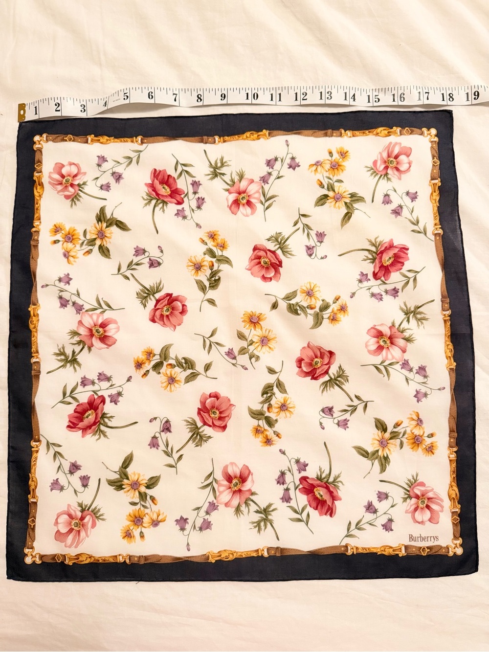 Burberrys Floral Scarf
